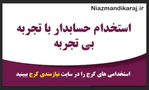 استخدام حسابدار با تجربه بی تجربه
